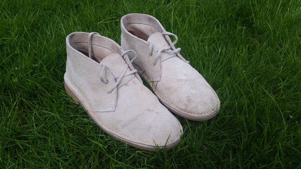 A pair of handmade veldskoene (vellies)