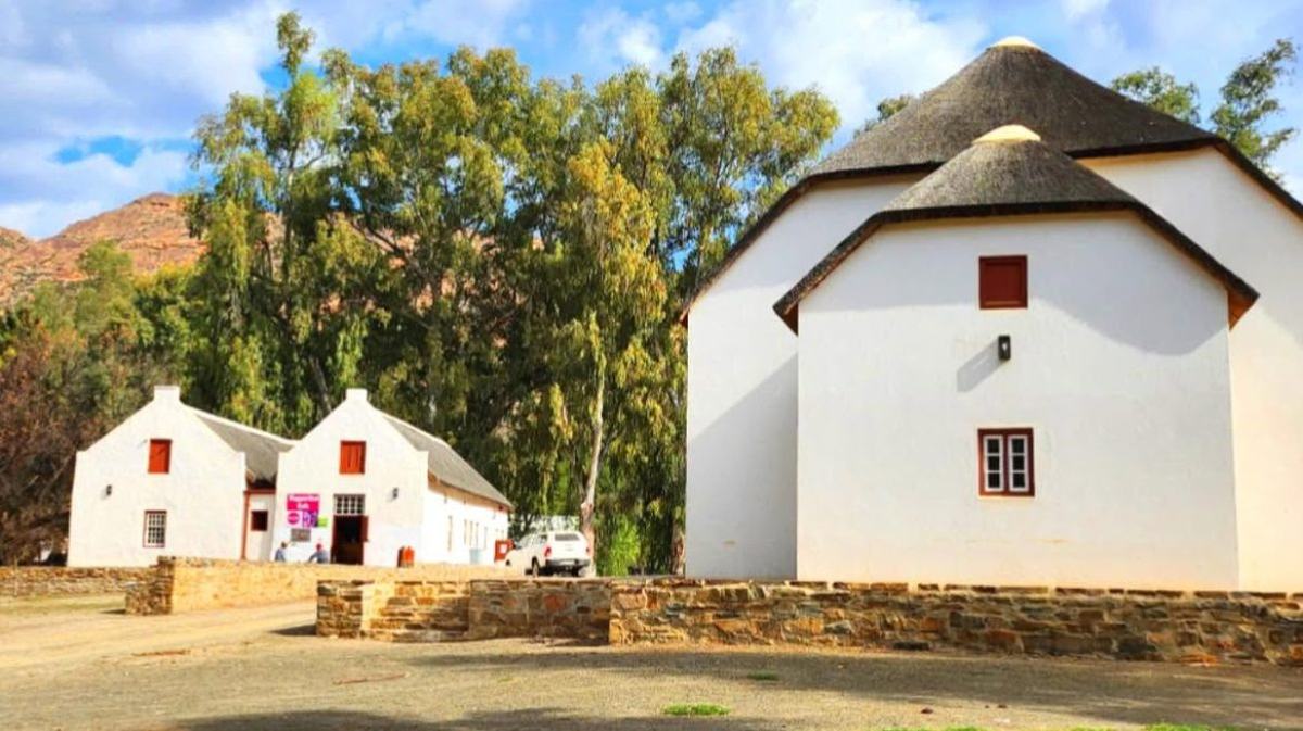 Die Werf at Wupperthal: the round thatched building beside the Mission Store and Wupperthal Cafe
